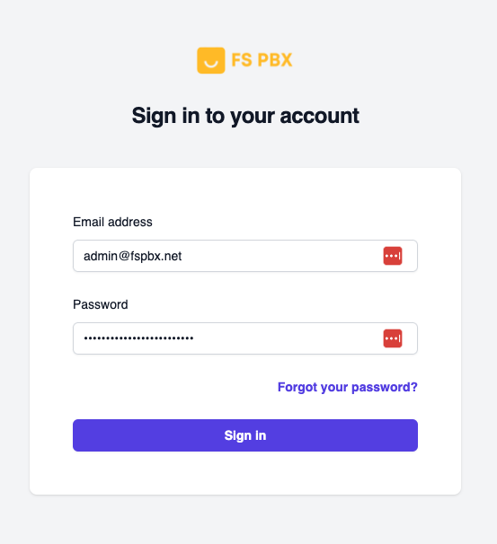 Login Page
